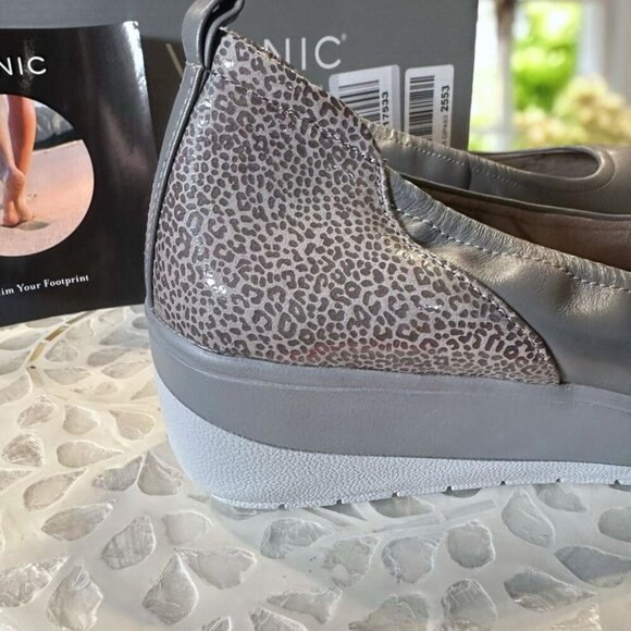 Vionic Jacey Orthotic Supportive Leather Leopard Comfort Wedge Women’s 7.5 Wide - Picture 5 of 13